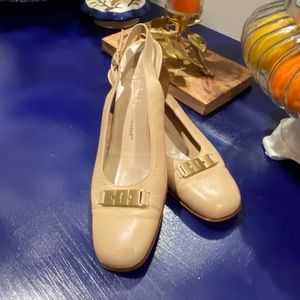 Salvatore Ferragamo Boutique Slingback Heels.
